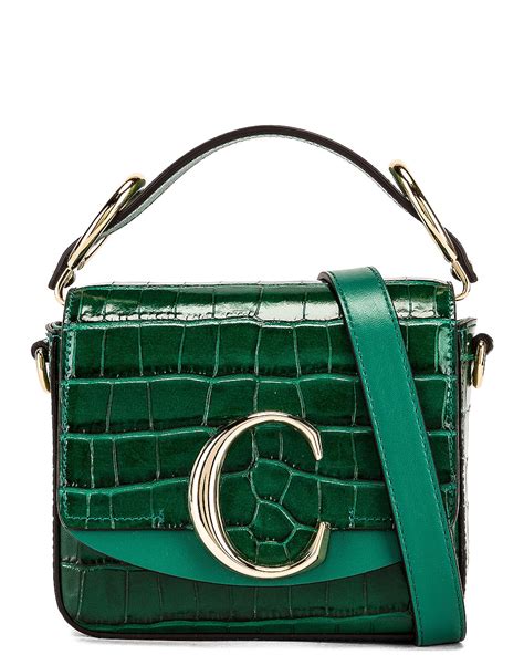 chloe mini c bag green|chloe small faye bag.